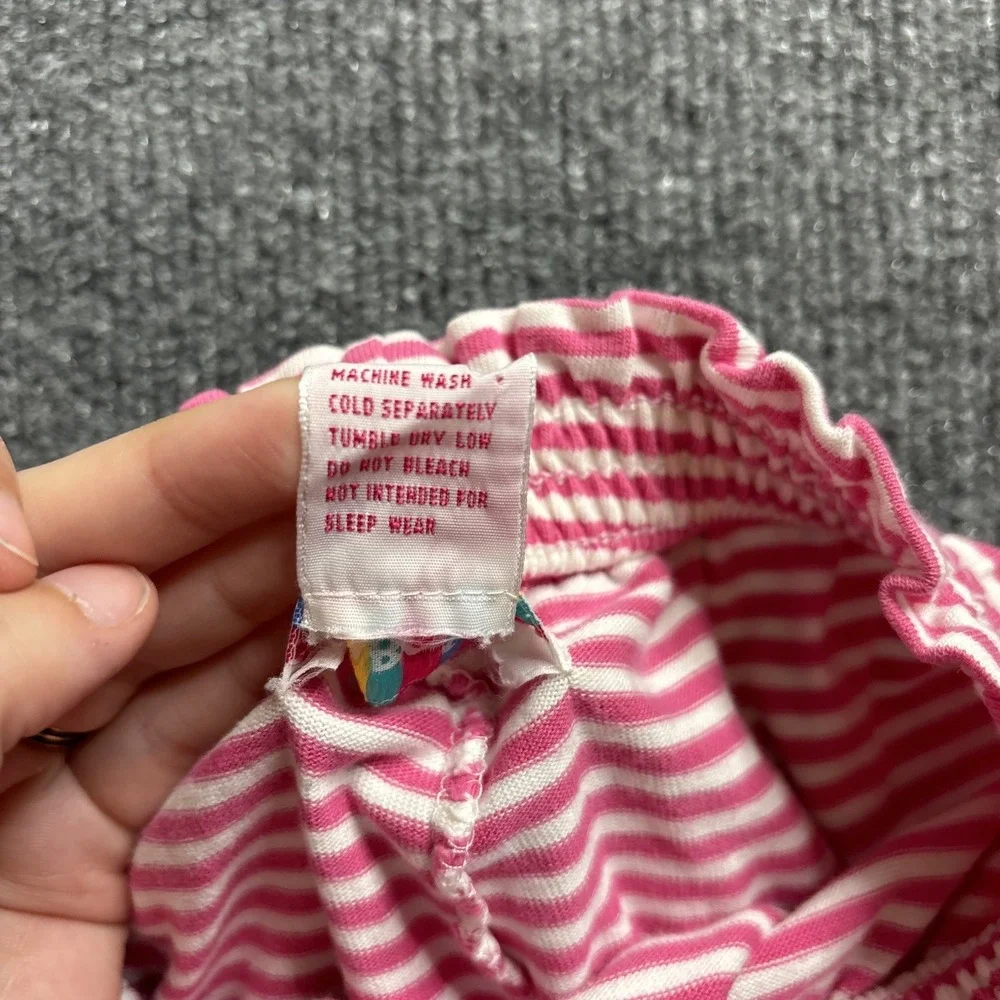 Vintage Gymboree Bubble Shorts Pink Striped Infant Heart Flower Rainbow Tag READ